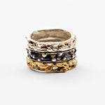 Bubbly Stacking Band Rings