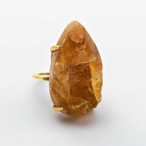 Rough Topaz Ring