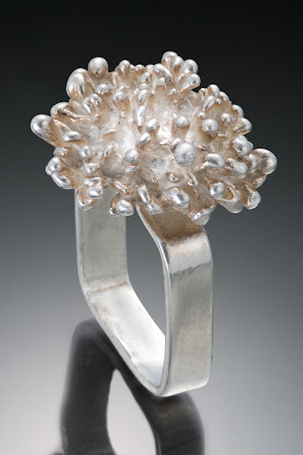 Sterling Silver Anemone Ring