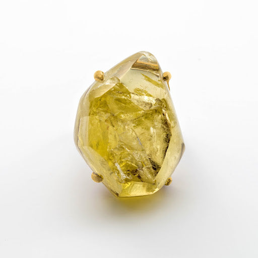 Rough Citrine Ring