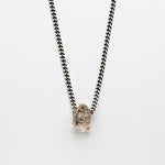 Steel and Herkimer Diamond Necklace